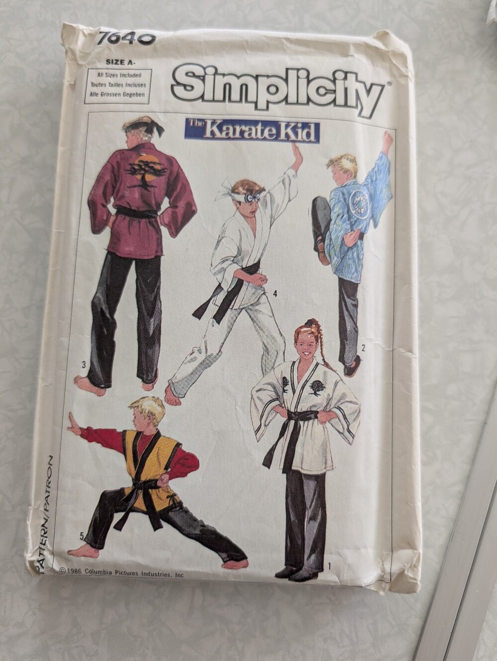 Simplicity The Karate Kid Kids Costume Pattern Gi